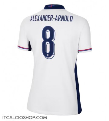Inghilterra Alexander-Arnold #8 Prima Maglia Femmina Europei 2024 Manica Corta